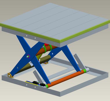 1. piattaforma singolo pantografo