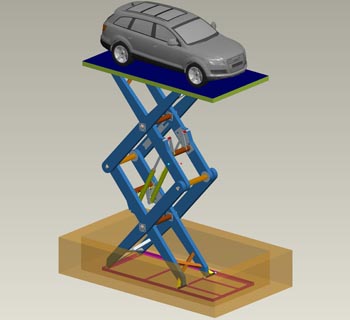 10. PIATTAFORMA DOPPIO PANTOGRAFO MONTAUTTO PIANALE TRADIZIONALE