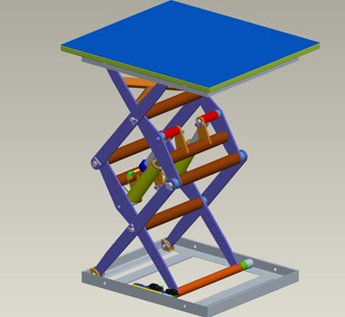 2. piattaforma doppio pantografo