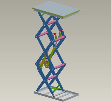 3. piattaforma triplo pantografo