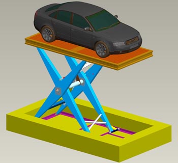 8. PIATTAFORMA SINGOLO PANTOGRAFO MONTAUTO PIANALE DOGATO